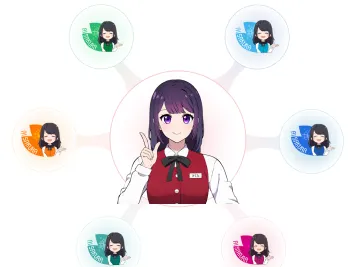 AIさくらさんならDX化がスムーズに！バラバラなツールを管理する苦労がありません。