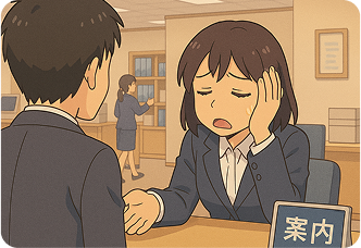 毎日同じ内容の説明を繰り返し行っている
