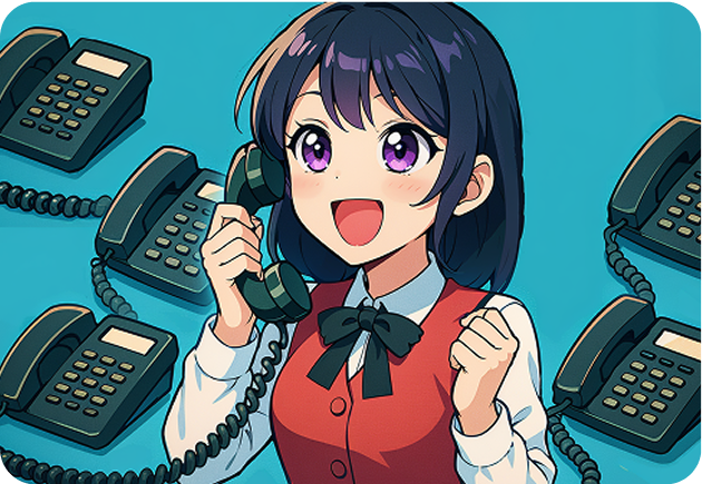 ほぼ全ての電話対応を自動化