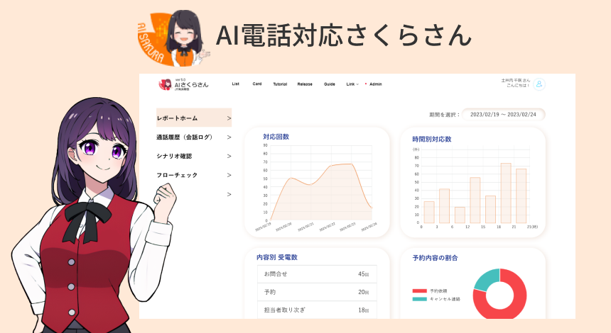 AI電話対応さくらさん × 社内問い合わせさくらさん