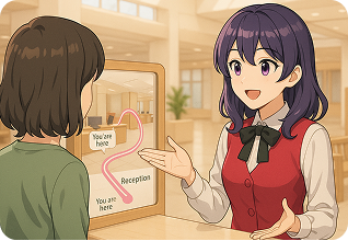 窓口や施設案内