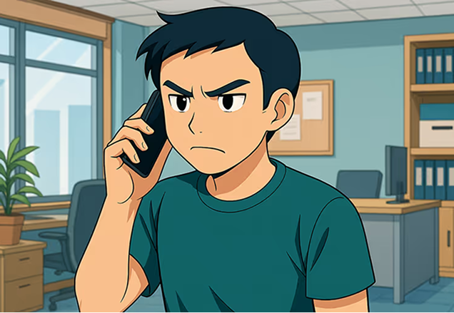 クレーム電話の一次対応