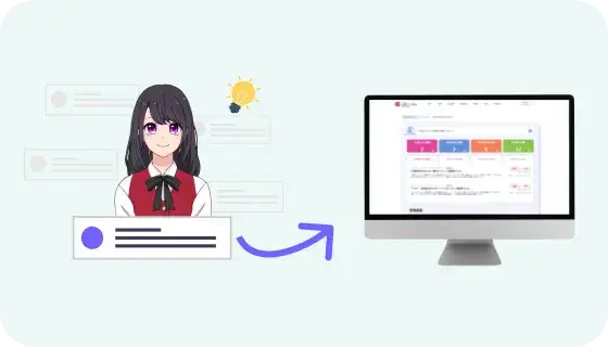 AIが分析結果を基に目標数値を設定し課題を解決