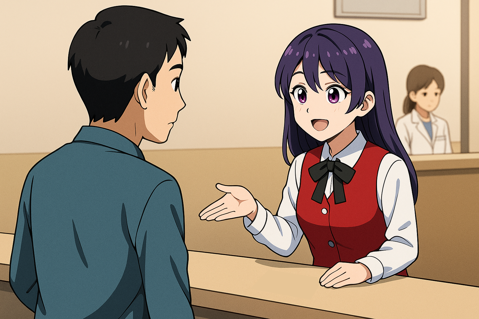 窓口での接客はすべてAIが対応