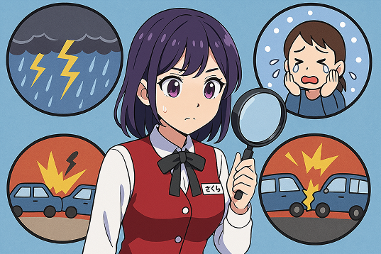 周辺での急なトラブルもチェック