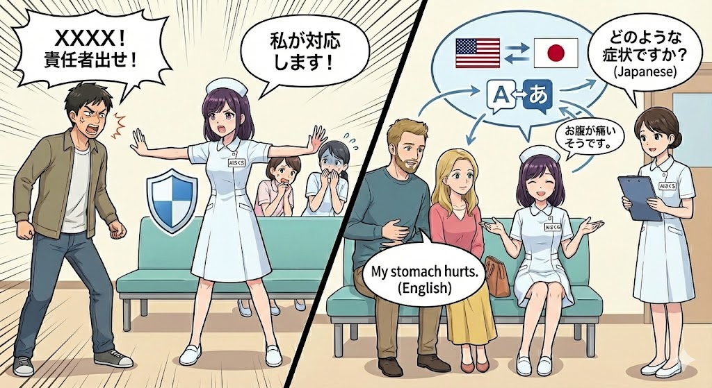 クレームにも 冷静に対応