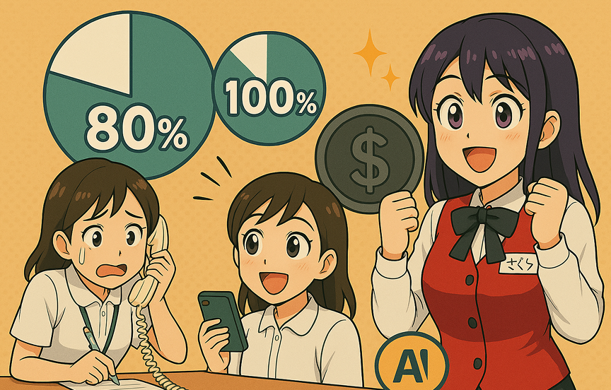 省人化によるコスト削減！
AIにより賢い経営資源の再配分が可能に