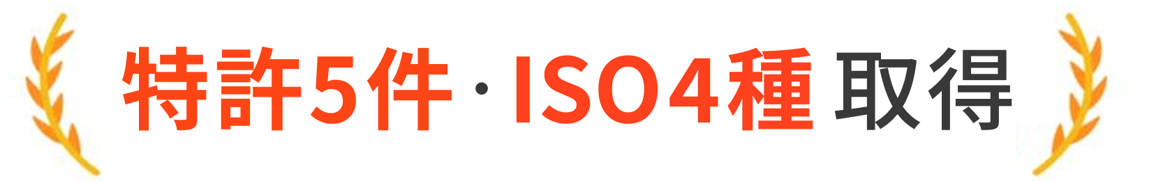 特許・ISO取得