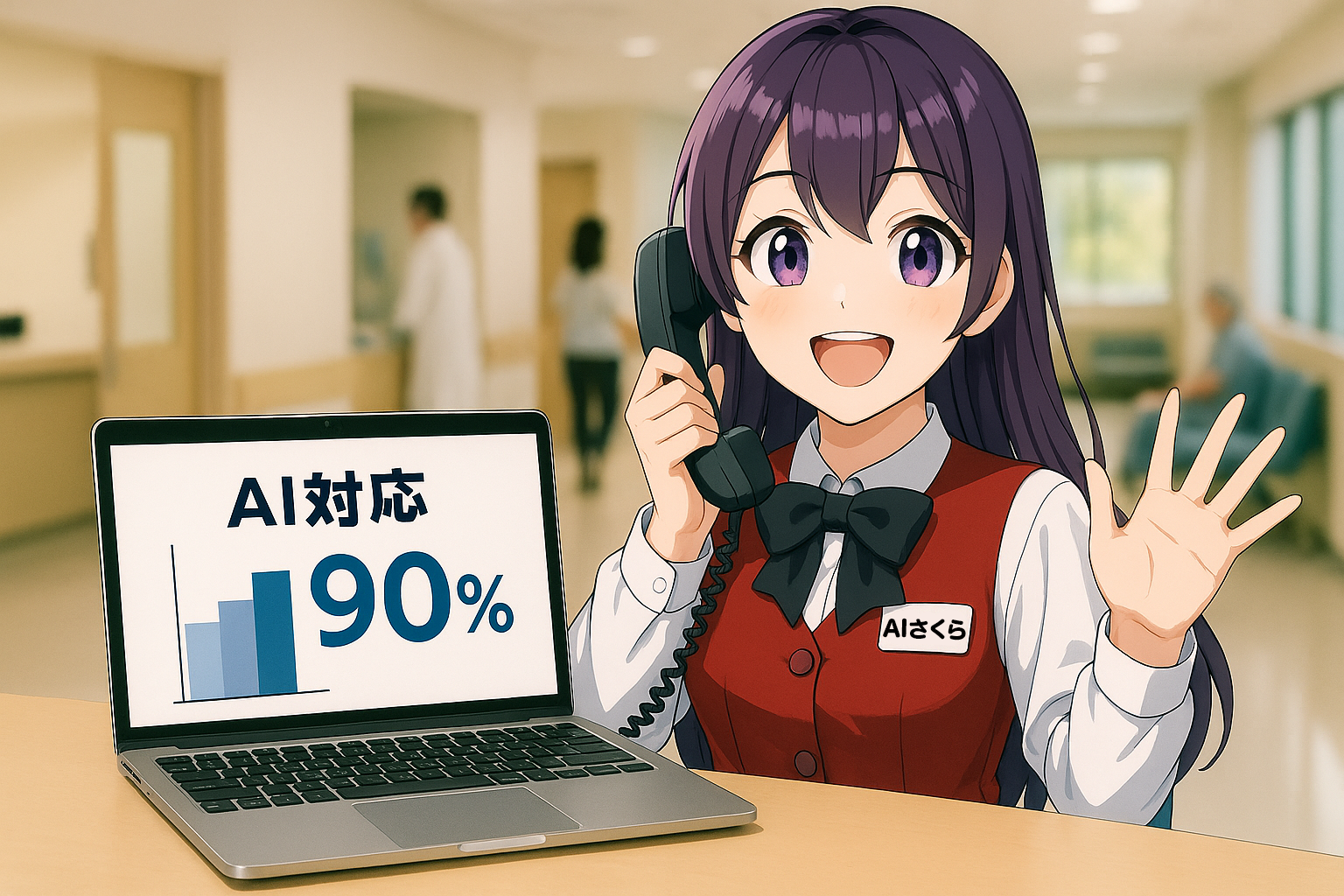 電話の9割をAIのみで解決