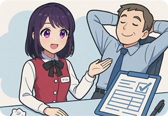 受付の省人化が可能